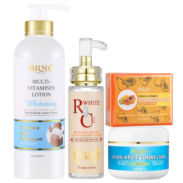Krops Lotion, Vitamin-beriget, Opfriskende Formel, 4 i 1 sæt