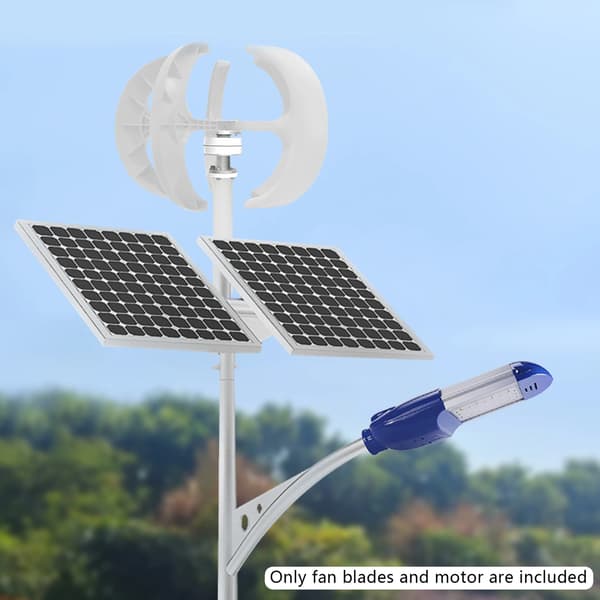 Vindkraftgenerator, 600W effekt, 5-bladig design,VIT