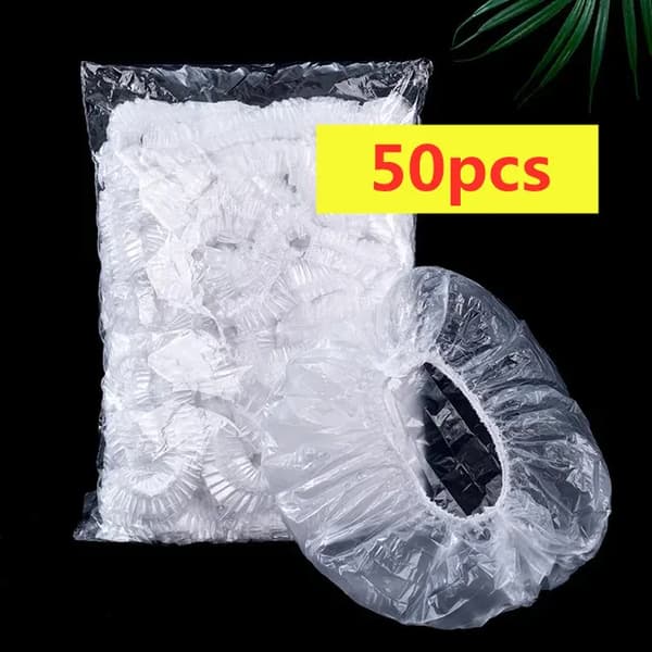 Matförvaringslock, Engångs, Flexibel Passform,50st transparent