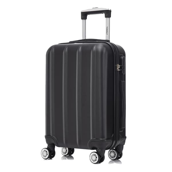 Hårdt bagage, 360° spinnerhjul, ergonomisk greb,Sort-a, 20Tommer 500mm