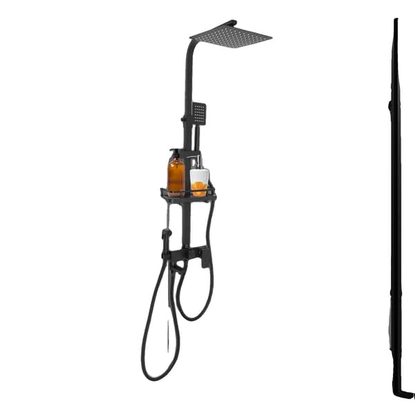 Brusesæt, Rustfrit Stål, Poleret Finish, Nem Montering, Standard Størrelse, Kompatibel med de Fleste Systemer