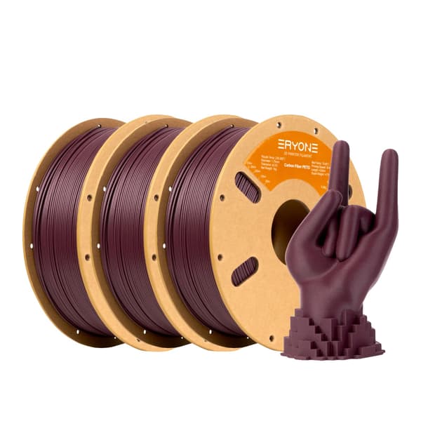 3D-printer filament, kulfiber materiale, 320 meter længde,PETG-CF Magenta