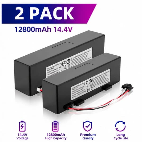 Robotstøvsuger Erstatningsbatteri, 8V, 12800mAh,12800mAh- 2PCS