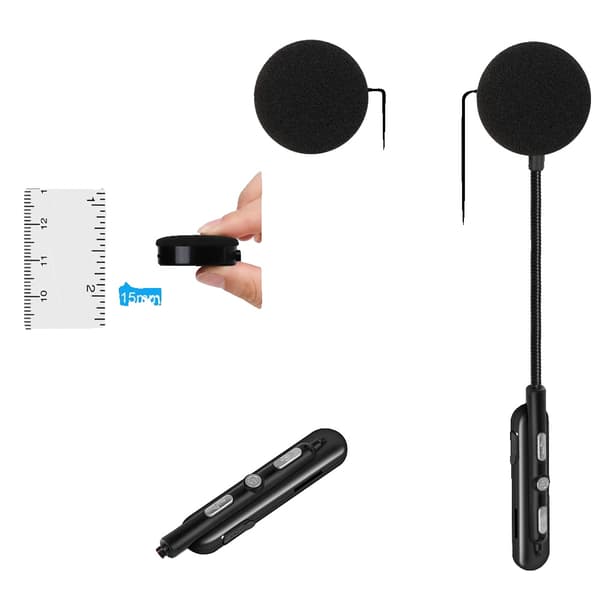 Motorcykelhjelm Headset, Bluetooth-forbindelse, Støjdæmpning,Tykt horn 15mm
