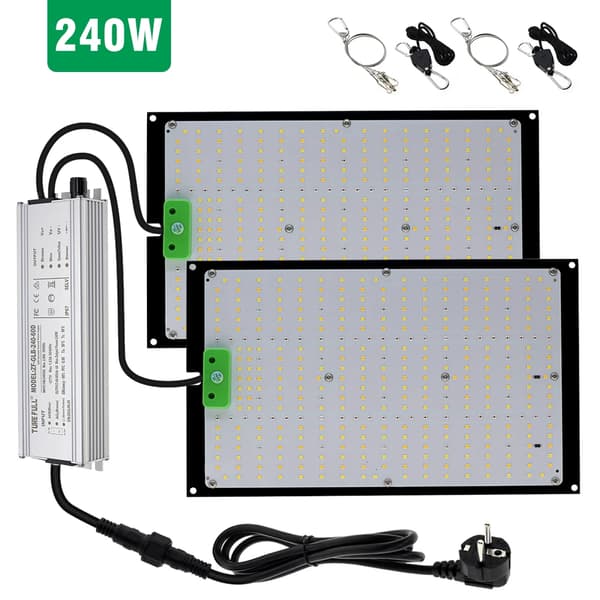 LED Vækstlys, Fuldspektrum, Dæmpbar,240W, EU