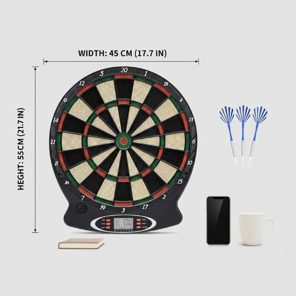 Dartskive Sæt, Elektronisk Scoring, Vægmonterbart Design,MULTI