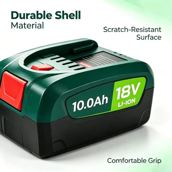 Uppladdningsbart Batteripaket, 10000mAh Kapacitet, 18V Spänning,2st-10.0AH