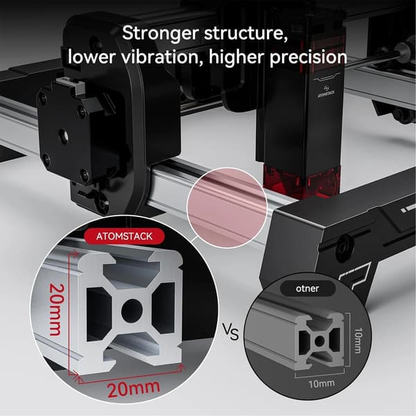 Lasergravør, Bærbart Design, Høj Præcision,SWIFT MINI 3W