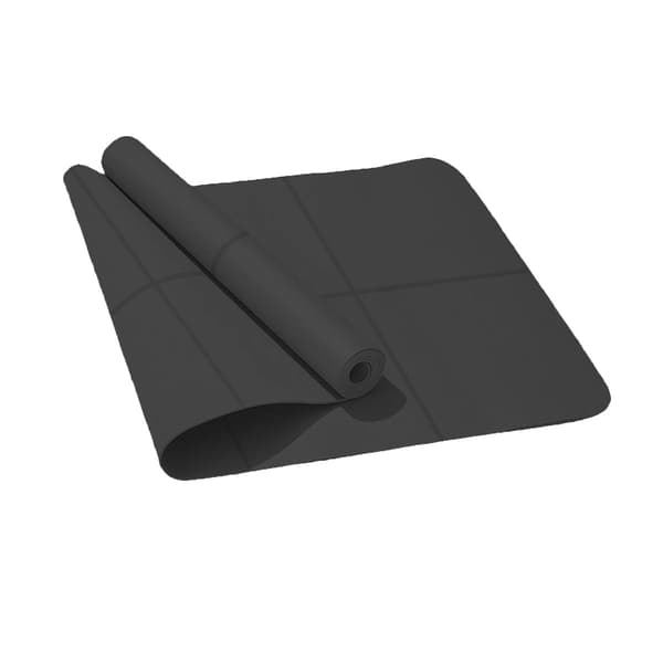 Yogamåtte, EVA-skum, skridsikker overflade,sort