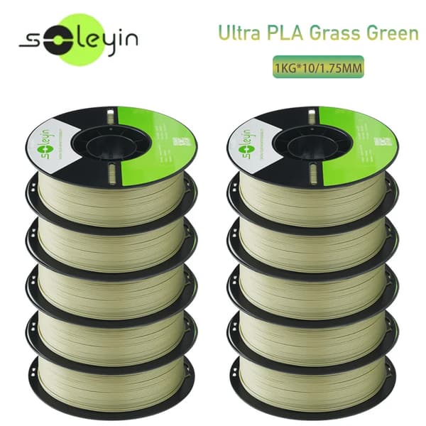 3D-printer filament, 1,75 mm diameter, høj præcision,10GræsgrønPLA