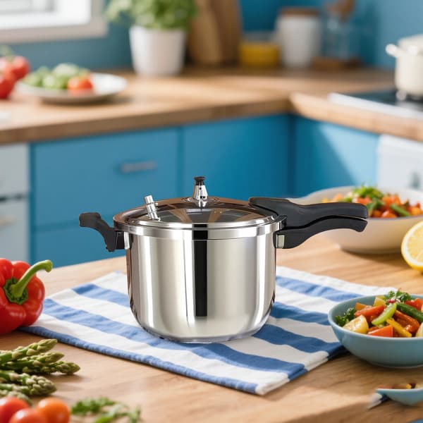 Tryckkokare, Rostfritt Stål, Multifunktionell,5L