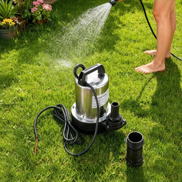 Nedsänkt Vattenpump, Hög Lyft, Effektiv Vattenflöde,Silver, EU, 12V