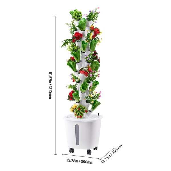 Hydroponiskt växtsystem, 6-nivådesign, effektiv växtvård,50Pods
