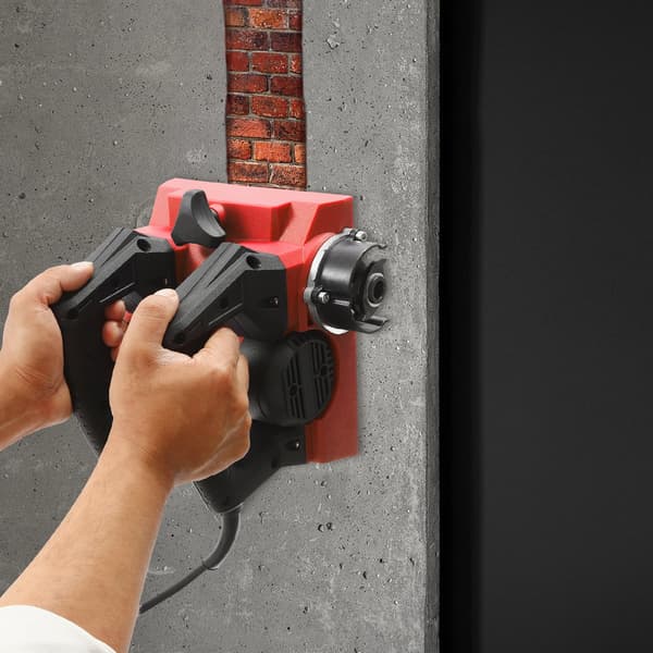 Elektrisk Vægplaner, Variabel Hastighedskontrol, Støvopsamlingssystem,Rød