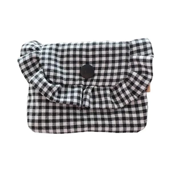 Møntpung, Charmerende Gingham Stil, Letvægtsdesign,C