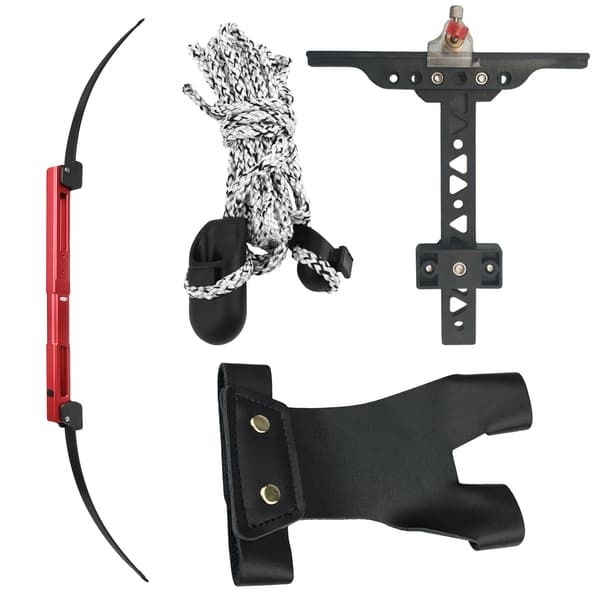Recurve Båge, Fällbar Design, Lätt Konstruktion,Röd