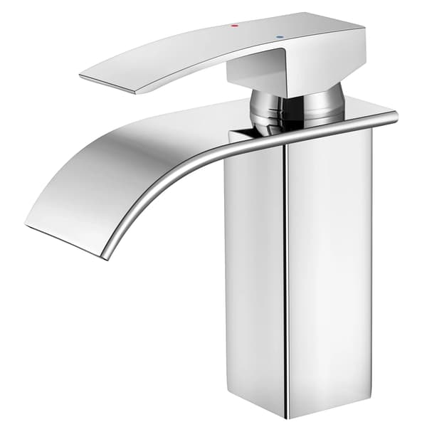 Basinblandare, Modern Vattenfall Design, Hållbart Rostfritt Stål,Krom-S, G3/8