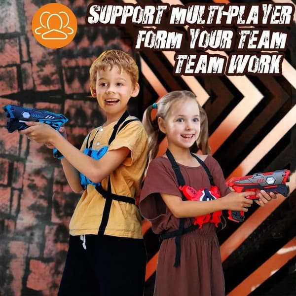 Legetøjspistol, Multiplayer Gameplay, Ergonomisk Design,4-pak sæt