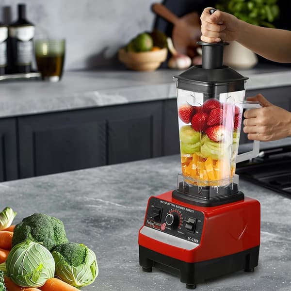 Blender, Høj Effekt, Alsidig Funktionalitet,2L kapacitet