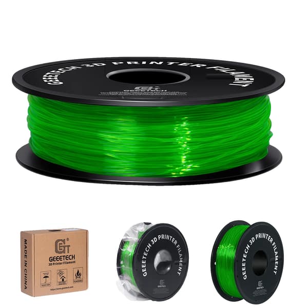 3D-printer filament, fleksibelt TPU-materiale, 1 kg spole,Grøn