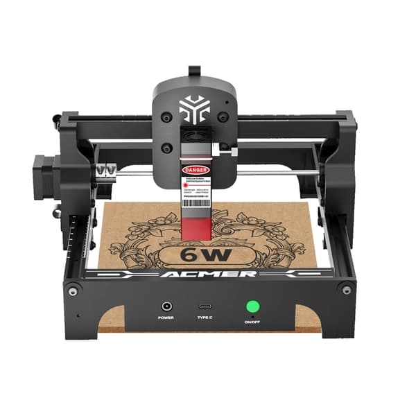 Mini Lasergravyr, Kompakt Design, Mångsidig Materialkompatibilitet,6W