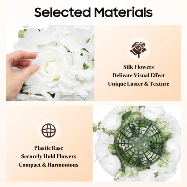 Konstgjorda Blomhuvuden, Hållbart Non-Woven Material, Set om 6,1 Set