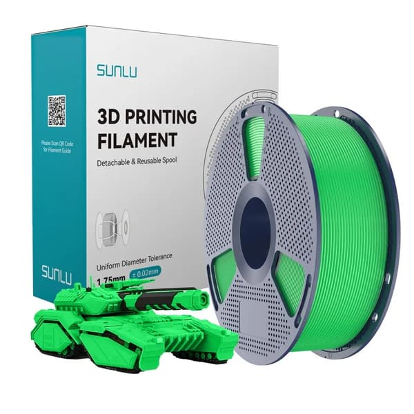PLA Filament, Hög Flödesförmåga, 1KG Spole,HS-PLA Grön