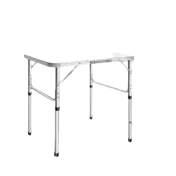 Fällbord, Aluminiumlegering, Höjdjusterbart,VIT