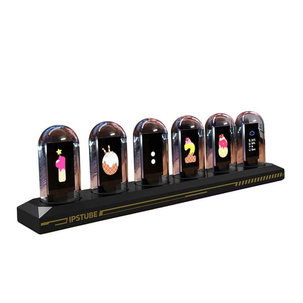 Klocka, Multifunktionsdisplay, Färgjustering,Bas med RGB-ljus