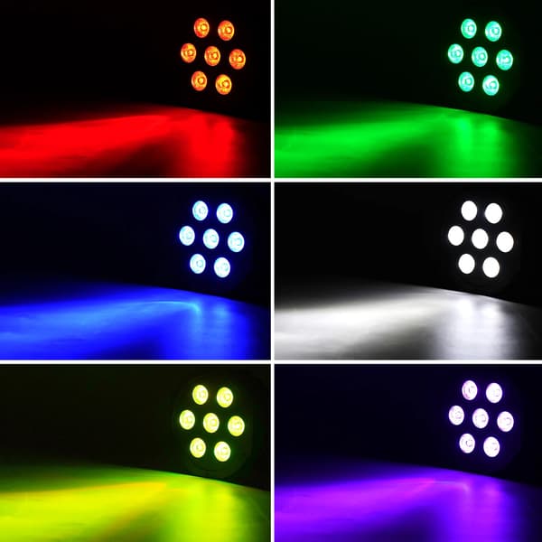 LED Par Valo, RGBW, Useita Ohjaustiloja,EU Plug 4PCS
