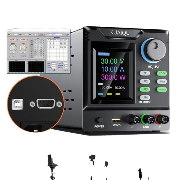 DC Strømforsyning, Programmerbar, USB-forbindelse,SPPS-D 30V 10A