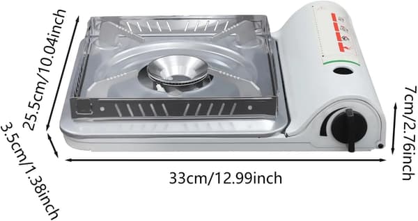 Campingkök, Kompakt Design, Vindskyddsfunktion,VIT