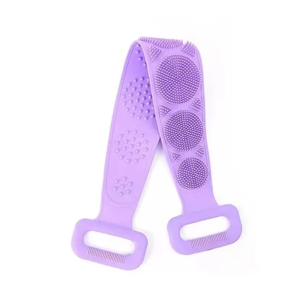 Badbørste, Exfolierende Silikone, Ergonomisk Design,LILLA