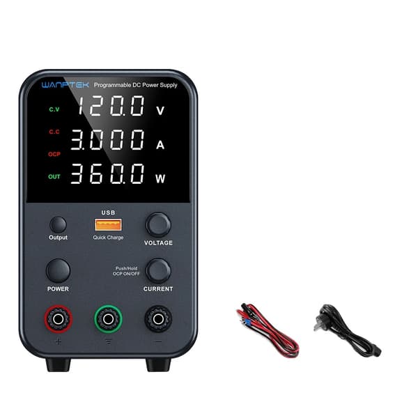 Strömförsörjning, Justerbar Spänning, LED-display,WJ W 120V 3A