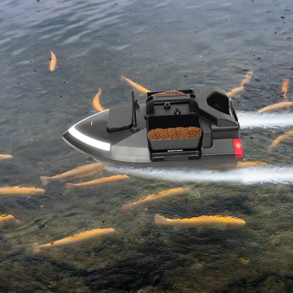 Baitbåd, GPS-kontrol, Lang batterilevetid,sort