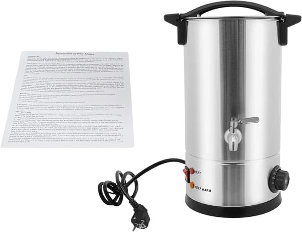 Vaxsmältare, 10L kapacitet, 1800W effekt, Silver