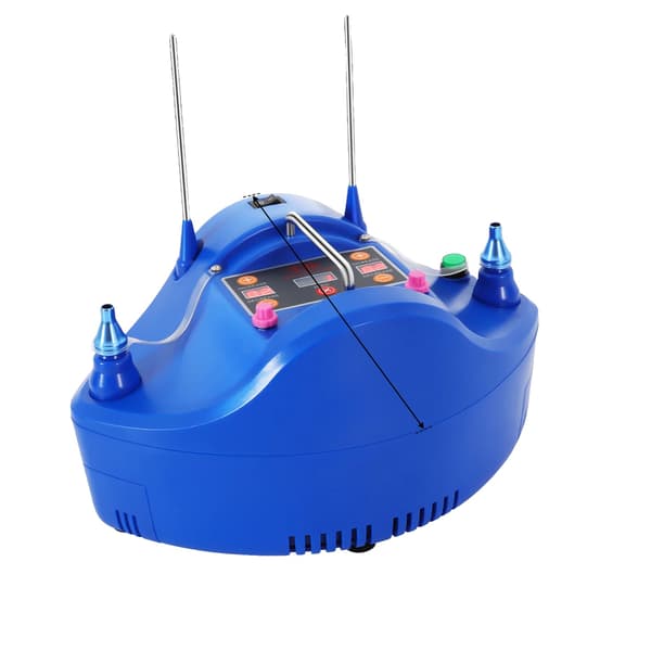 Ballonpumpe, Dobbelt Dyse, 1200W Effekt,Blå