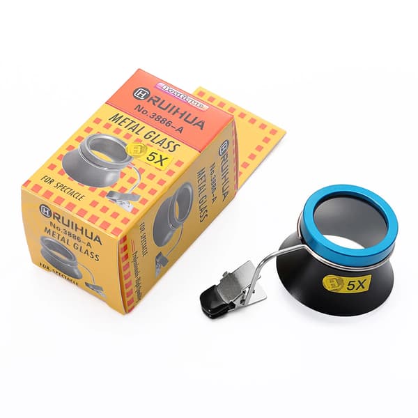 Forstørrelseslupe, Clip-on Design, Flere Forstørrelser,5X