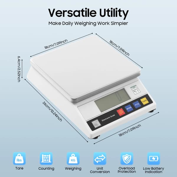 Præcisionsvægt, LCD-display, tarefunktion,HVID