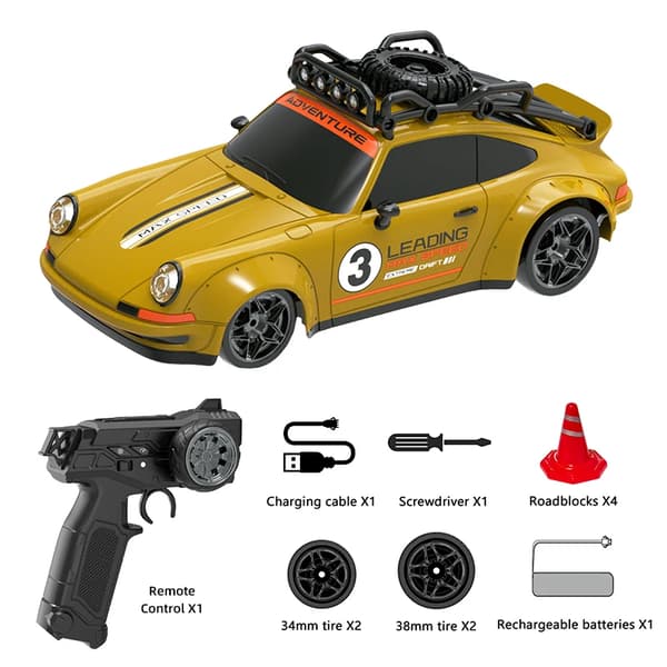 Fjärrstyrd Bil, Hög Hastighet, Driftingfunktioner, GUL