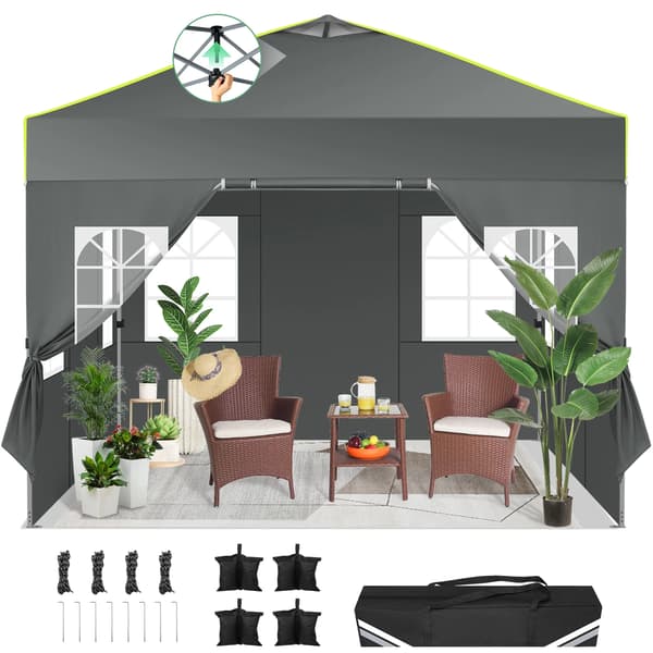 Gazebo, Vesitiivis, Helppo Koota,Harmaa