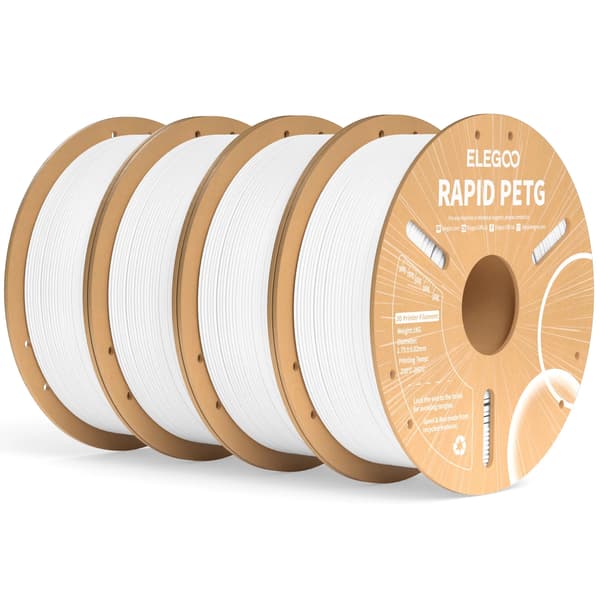 3D-skrivarfilament, hög hastighet, hållbart och flexibelt, Vit 4kg