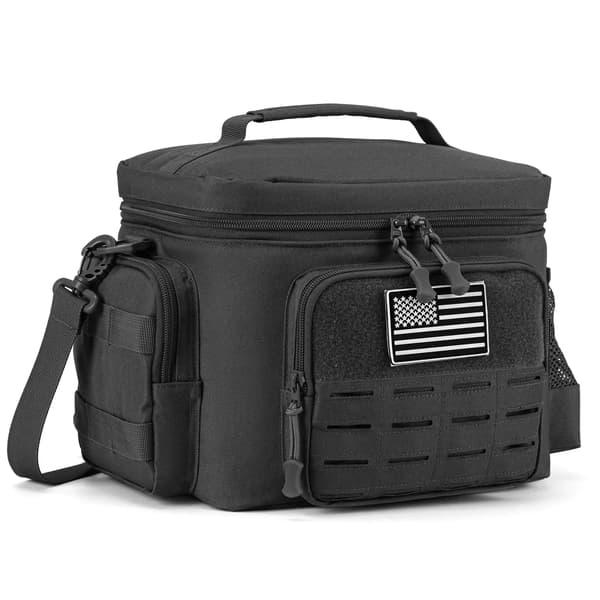 Taktisk Køletaske, Holdbar Isolering, Kompakt Design,Sort