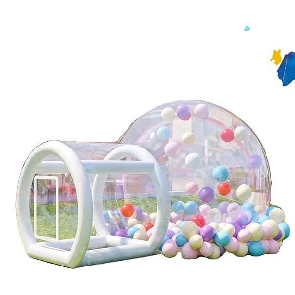 Dome Telt, PVC Materiale, Rummelig Design,2.5m med blæser