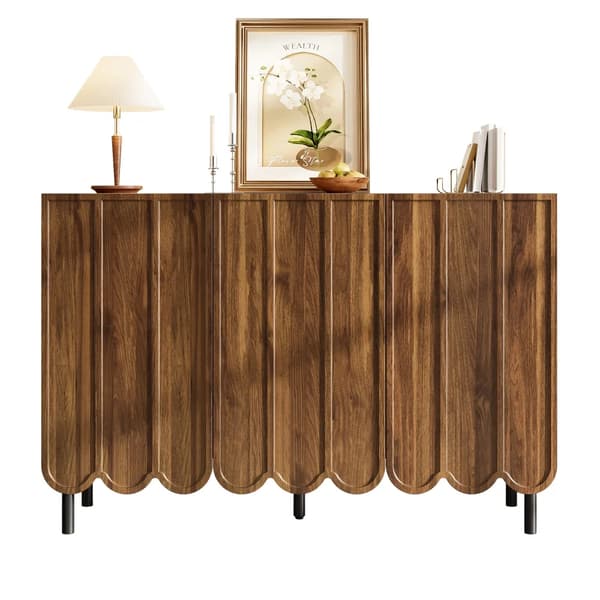 Träskåp, Justerbara Hyllor, Minimalistisk Design,som bild