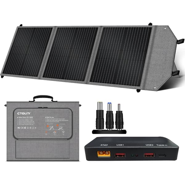 Solpanel, Fällbar Design, Hög Effektivitet,SP100 100W