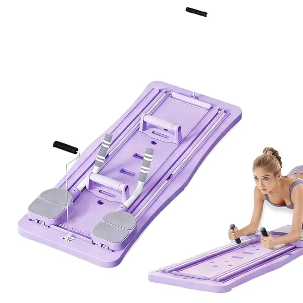 Pilates Board, Multifunktionel Core Trainer, Justerbart Træningsudstyr,LILLA