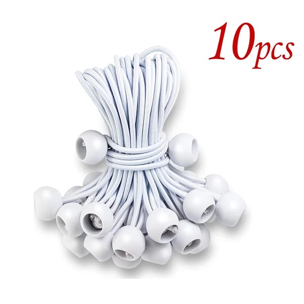 Bold Bungee Snore, 15 cm Længde, Kraftig Konstruktion,Hvid 10stk