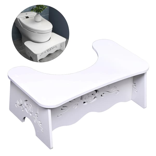 Toalettsits, Ergonomisk Design, Platsbesparande,VIT