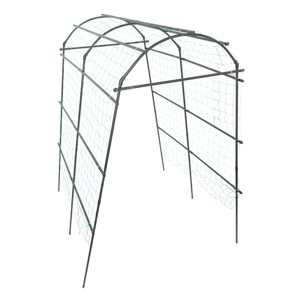 Trädgårdsklättringspergola, Hållbart Stöd, Elegant Båge Design,L, Svart